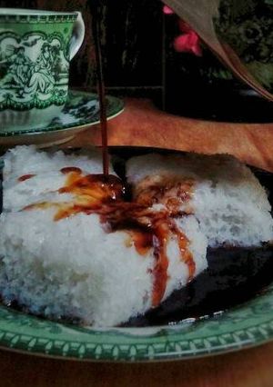 Foto resep Apam Putih tape singkong siram gula merah