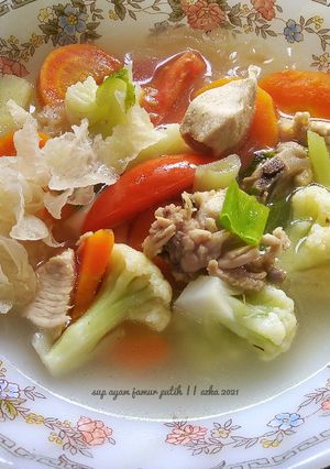 Foto resep Sup Ayam Jamur Putih