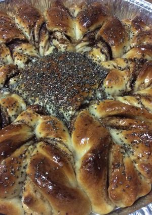 صورة لوصفة طريقة عمل فطيرة شكل وردة