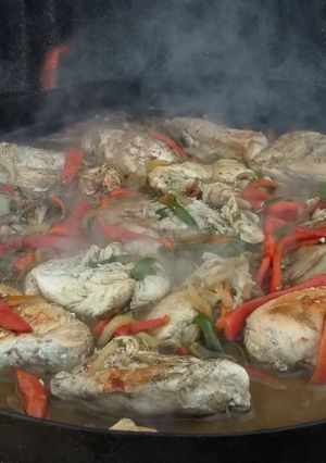 Una foto de Pollo al disco