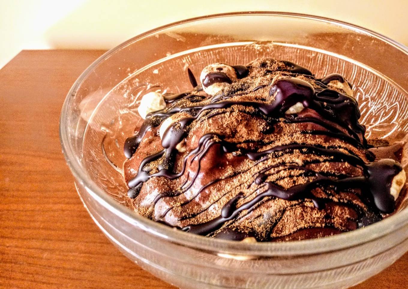 Helado de chocolate fit saludable real food (fácil)