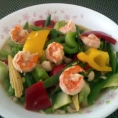 A picture of Prawn With Vegetables Stir Fry.