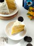 Oreo Cheese Pumpkin Mille Crepes