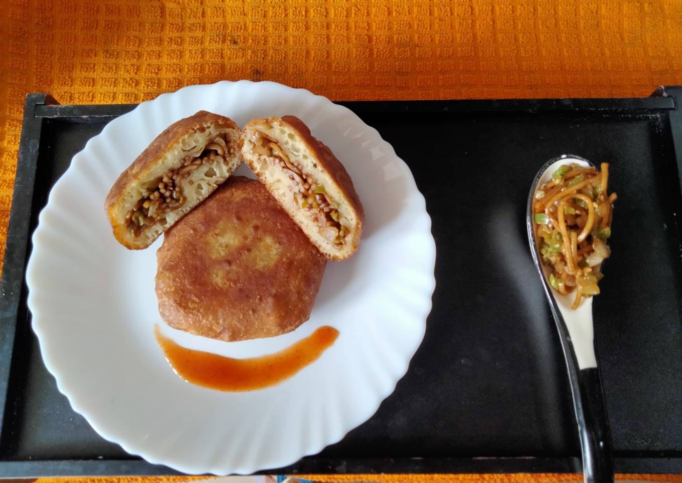 #HBR#Korean Stuffed Bread(Street Food)