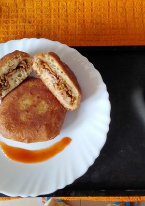A picture of #HBR#Korean Stuffed Bread(Street Food).