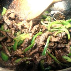 Pan fried liver A picture of Pan fried liver.