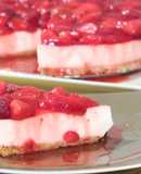 (Vídeo) Cheesecake con fresas SIN HORNO
