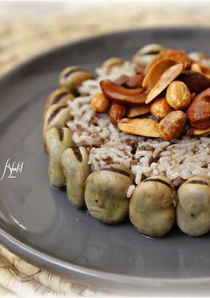 صورة لوصفة رز بالفول