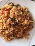 Arroz con mariscos (sabor peruano)