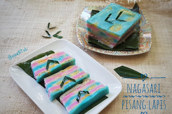 Cara Buat Nagasari Pisang Lapis Anti Gagal