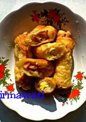 Foto resep Roti Gulung Sosis dan Telur Puyuh