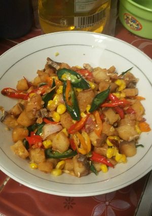 Foto resep Tumis jambal jagung