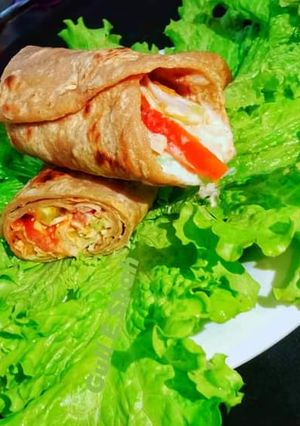 A picture of Tikka Paratha Roll.