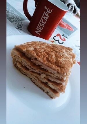Una foto de Tortita de avena con pavo y mozzarella