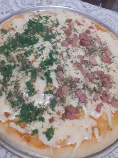 Una foto de Pizza casera