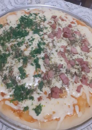 Una foto de Pizza casera