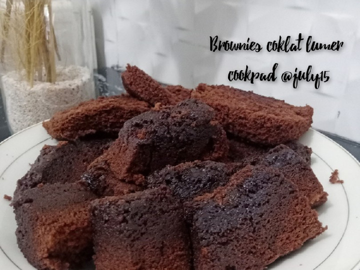 Langkah Mudah untuk Menyiapkan Brownies coklat lumer, no oven no ribet, no dcc Ekonomis Untuk Jualan