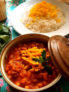 عکسی از دستور خورش لوبیا سفید (فاصولیه)