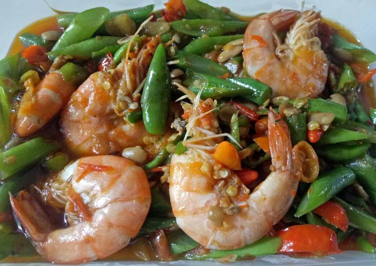 Tumis Buncis Tauco Udang