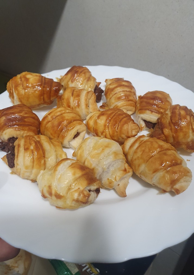 Una foto de Mini croissants de chocolate (AirFryer)