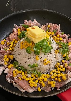 A picture of Pepper lunch rice with beef.