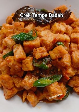 Foto resep Orek Tempe Basah