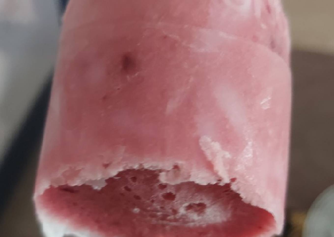 Helado de yogur con frutas saludable