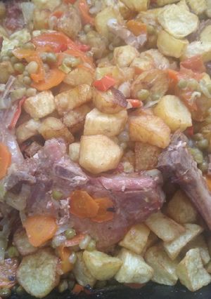 Una foto de Costillas de cerdo a la española