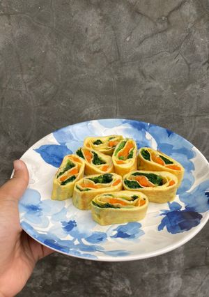 Foto resep Telur dadar gulung. Tamagoyaki