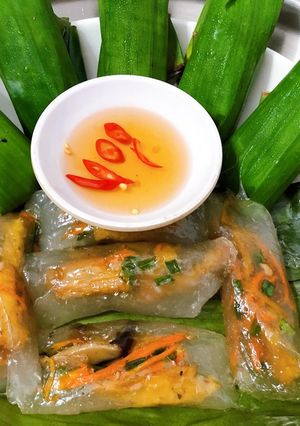 Hình của món Bánh bột lọc chay Huế.