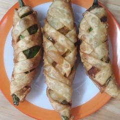 A picture of Potato stuff chillies.