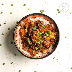 A picture of Honey Sesame Chicken.