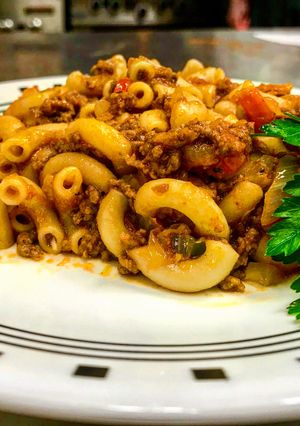A picture of Beefy Skillet Mac-Comfort Food.