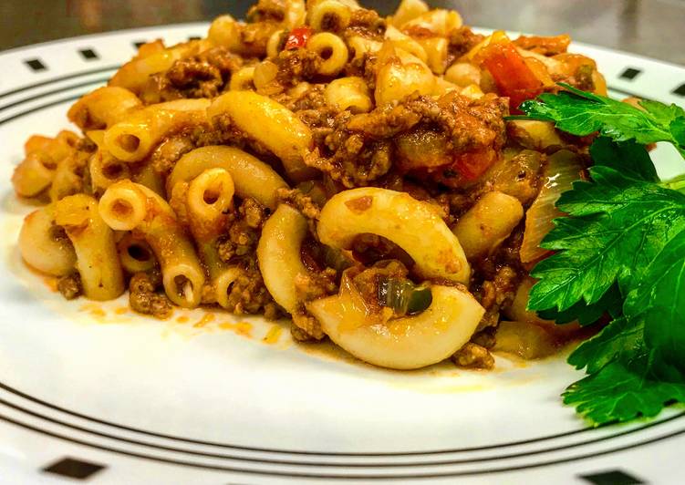 Steps to Make Award-winning Beefy  Skillet Mac-Comfort Food