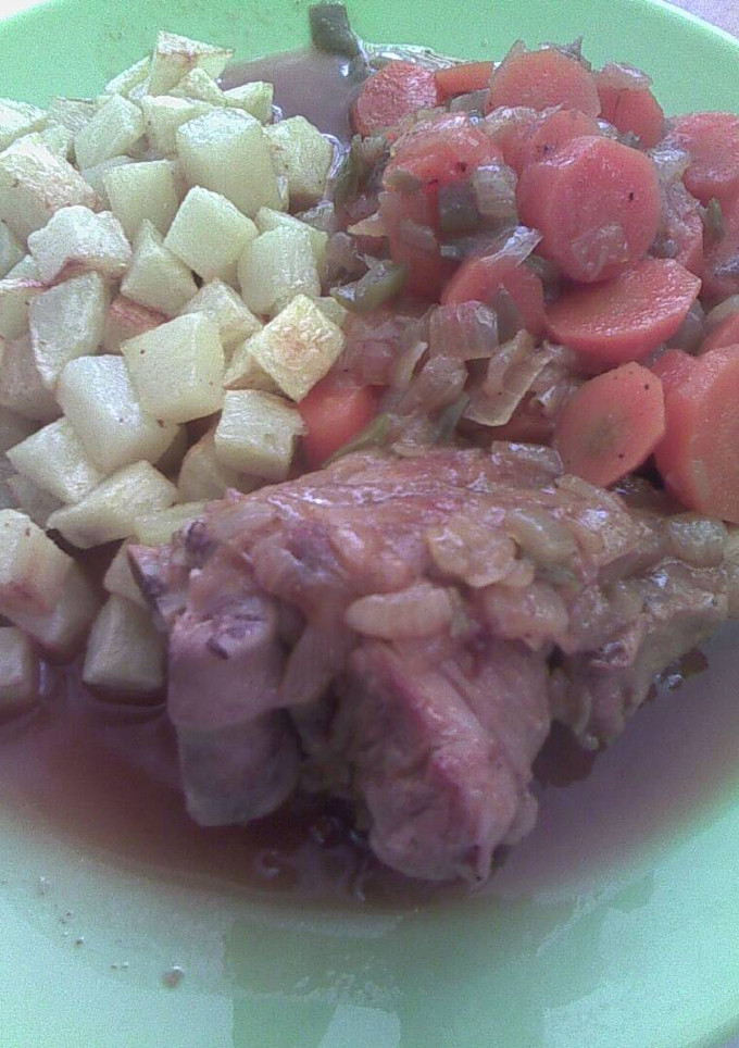 Una foto de Jarrete de cordero en salsa