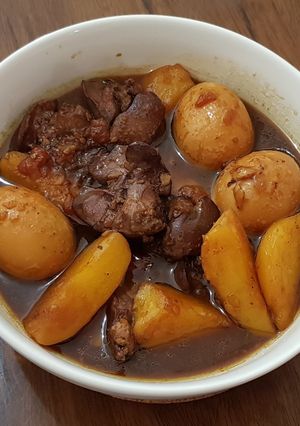 Foto resep Semur ati telur kentang