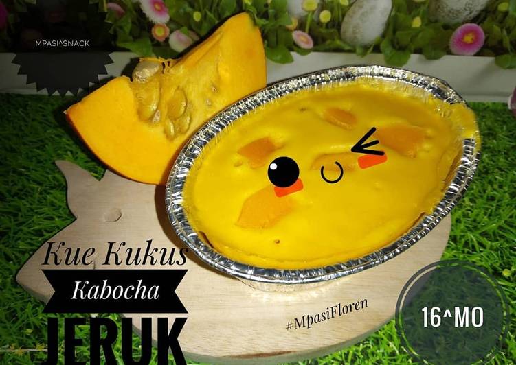 Langkah memasak Kue kukus Kabocha Jeruk, Lezat Sekali