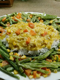 Una foto de Judías verdes con arroz basmati