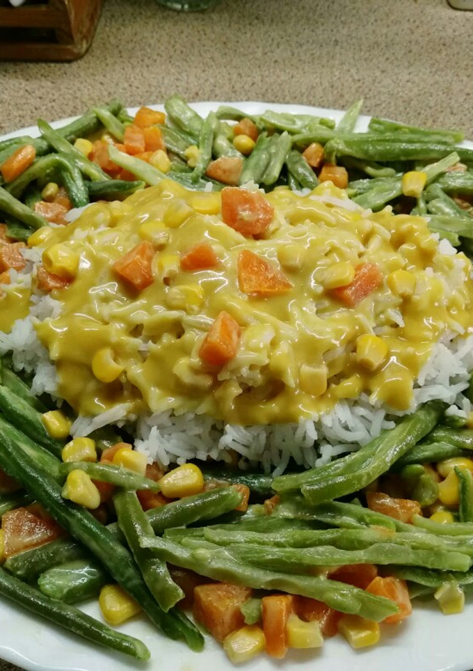 Una foto de Judías verdes con arroz basmati