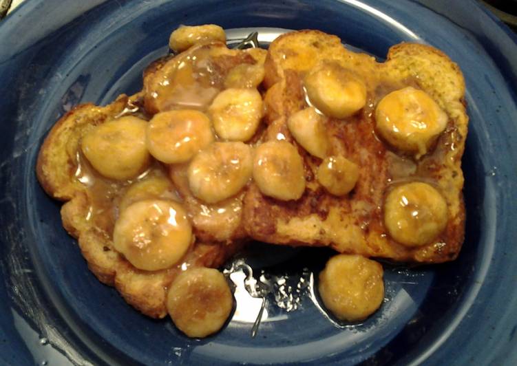 How to Prepare Super Quick Homemade Banana and vanilla french toast