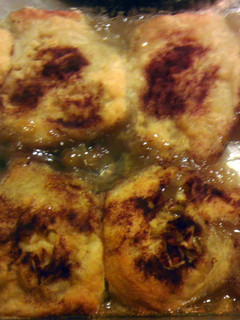 A picture of Apple dumplings.