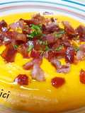 Supă cremă de cartof dulce și crispy bacon