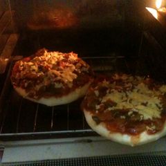 A picture of Home made pizza.