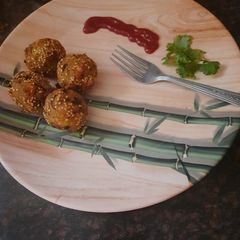 A picture of Poha Potato Shots.