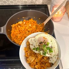 A picture of Kimchi Fried Rice.