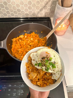 A picture of Kimchi Fried Rice.