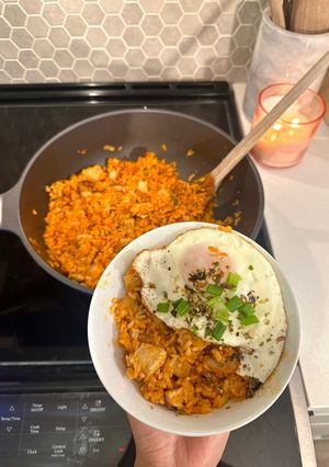 A picture of Kimchi Fried Rice.