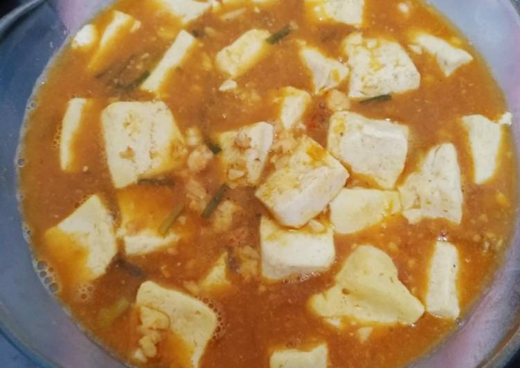 Mapo tofu udang cincang