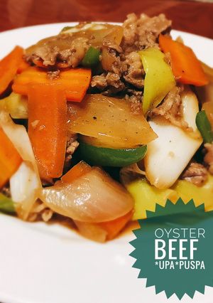 Foto resep Niiyama Beef Oyster Itame (tumis daging sapi oyster sauce)