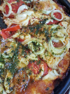 Una foto de Pizza de vegetales